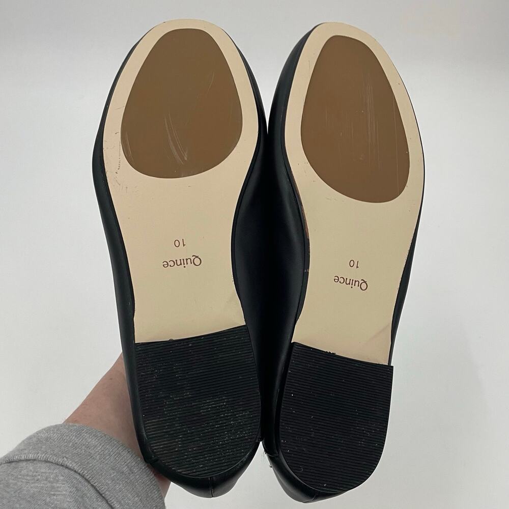Quince Italian Leather Horsebit Loafers Black 10 - Picture 9 of 10